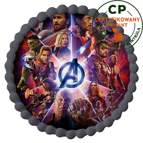 Opłatek na tort Avengers zdjęcie 1