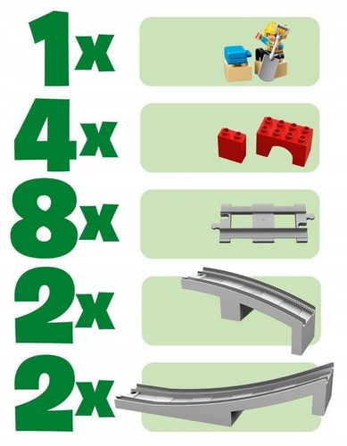 LEGO Duplo 10872 Tory kolejowe i wiadukt Prezent na Arena.pl