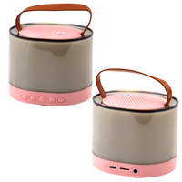 DLA DZIECI KARAOKE  RÓŻOWY GŁOŚNIK MIKROFON