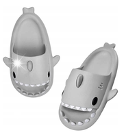 KLAPKI REKINY DZIECIĘCE KAPCIE SHARK 27-28 SZARE