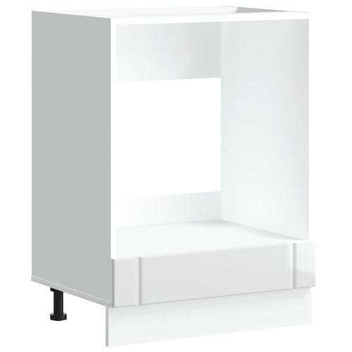 Szafka piekarnikowa Lucca Wysoki połysk Biały Drewno klejone na Arena.pl