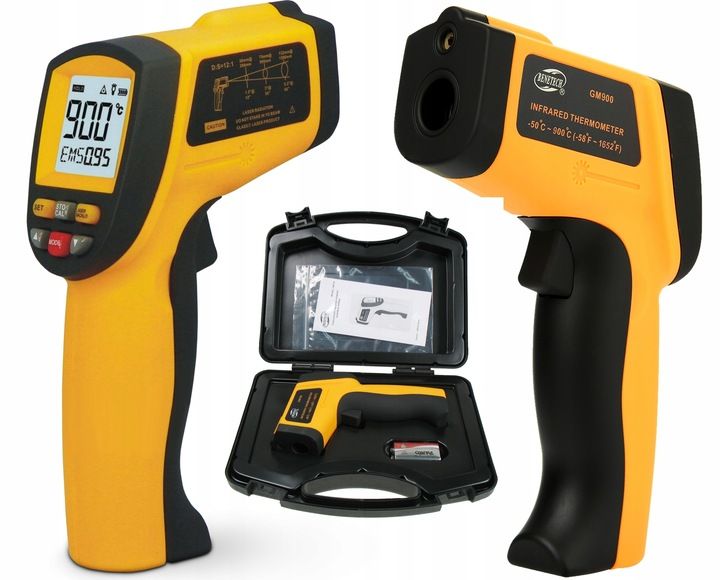 PIROMETR TERMOMETR LASEROWY BEZDOTYKOWY NA PODCZERWIEŃ EMISYJNOŚĆ -50 +950° zdjęcie 1