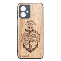 drewniane etui bewood do motorola g54 5g kotwica dąb