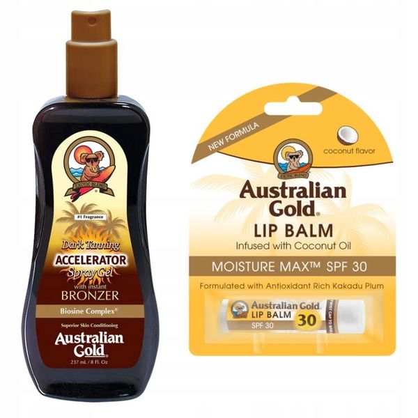 AUSTRALIAN GOLD SPRAY ACCELERATOR+POMADKA OCHRONNA zdjęcie 1