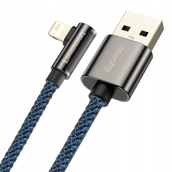 BASEUS Kątowy Kabel USB Lightning Apple Iphone 2m zdjęcie 3