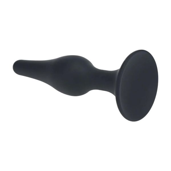 Slim Silicone Anal Plug - Xl - Black zdjęcie 5