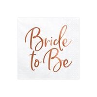 serwetki napis bride to be wieczór panieński 20szt