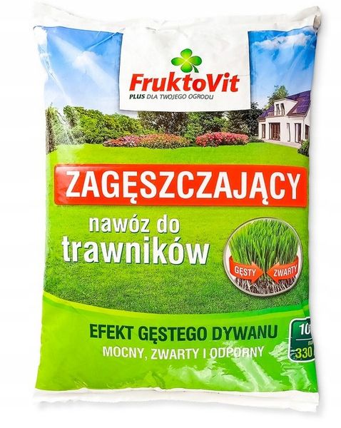 Fruktovit Plus nawóz zagęszczający do trawników 25kg Efekt gęstego dywanu zdjęcie 2