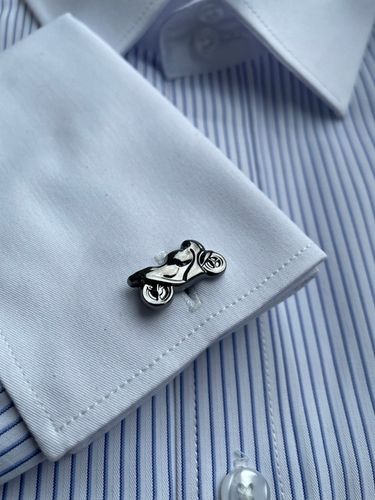 Spinki do mankietów EXC Motocykl Motor Szybki Ścigacz Race kol Grafit Tytan na Arena.pl