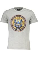 CAVALLI CLASS T-SHIRT Z KRÓTKIM RĘKAWEM MĘSKI SZARY 2XL