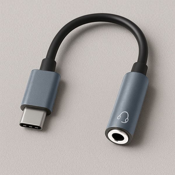Qoltec Adapter USB-C do Jack 3.5mm Hi-Fi Audio 10cm zdjęcie 6