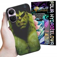 ETUI DO OPPO RENO 10 PRO 5G - HULK AVENGERS SPIDERMAN MARVEL + FOLIA
