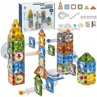 Klocki Magnetyczne Konstrukcyjne TOR KULKOWY 128 El. Kulodrom
