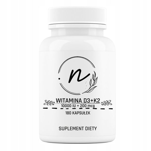 NaturePRO Witamina D3 + K2 10000 IU 200 mcg 180 kapsułek zdjęcie 1