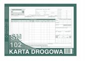 KARTA DROGOWA - SAM.CIĘŻ. A4 SM/102 801-1 NUMER.