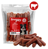 Kiełbaski z wołowiny - Przysmaki dla psa 500g SNAPPY