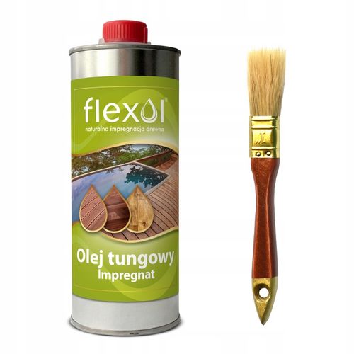 Olej tungowy 500ml impregnat do drewna 100% naturalny bezbarwny GRATIS na Arena.pl