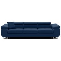 Rozkładana kanapa, Bellezza, 280x100x87 cm, granatowy | TYLETEGOTU