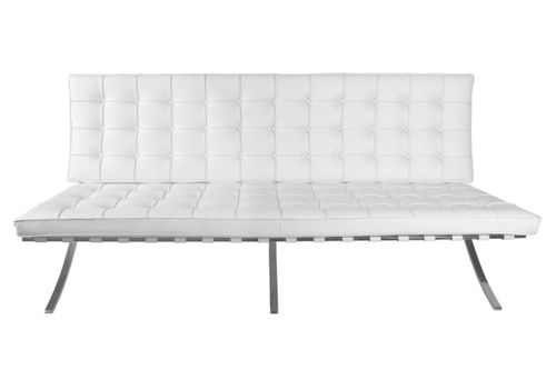 Sofa ba3 3 osobowa, biała skóra tp na Arena.pl
