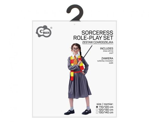 Strój przebranie dla dzieci Czarodziejka, 110/120 cm bal przebierańców na Arena.pl