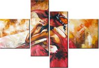 130CM 90 OBRAZ 4 ELEM JESIENNA ZADUMA ŚCIENNY