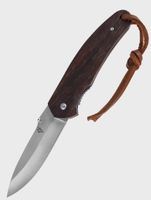 Nóż z rzemykiem składany Traper Dominator drewno