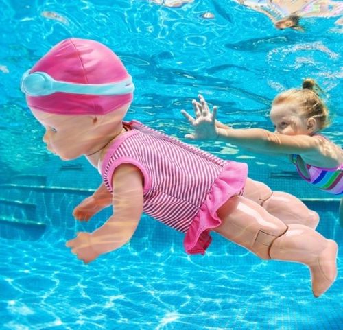 LALKA BOBAS PŁYWAJĄCA DO KĄPIELI RUCHOME STAWY WODOODPORNA DO WODY na Arena.pl