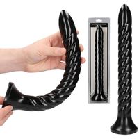 Swirled Anal Snake - 12''/ 30 Cm Wyjątkowe Spiralne Dildo