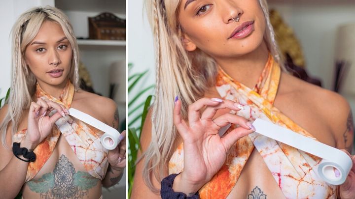 Taśma do ubrań ciała dwustronna silna gruba 3cm zdjęcie 9