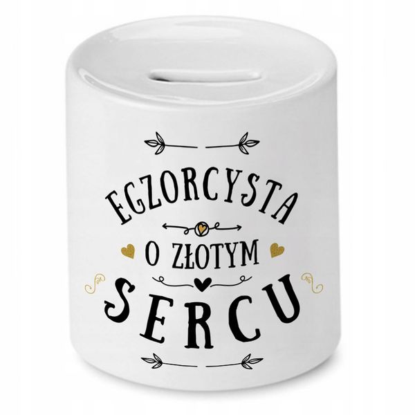 Dla Egzorcysty Skarbonka Na Urodziny Na Prezent Z Nadrukiem Ze Zdjęciem zdjęcie 1