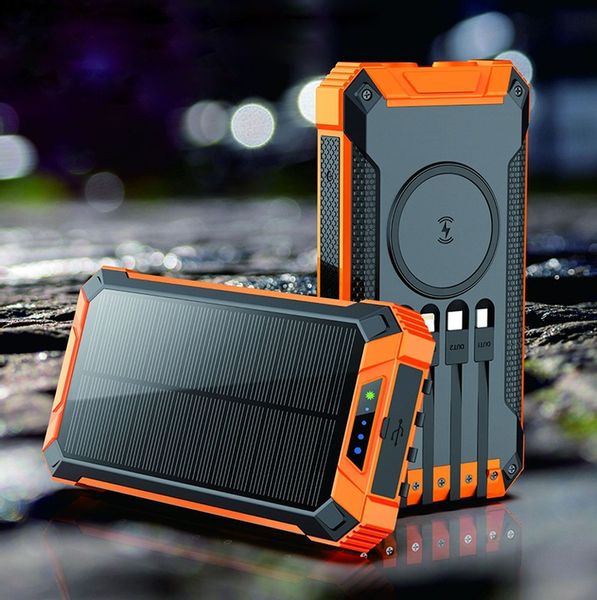 POWERBANK SOLAR 20000mah INDUKCJA LATARKA 6xUSB zdjęcie 9