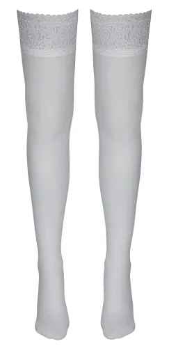 cottelli legwear białe pończochy z koronką 17 den s oeko-tex na Arena.pl