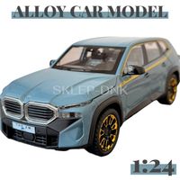 METALOWY MODEL SAMOCHODU BMW XM SZARY 1:24 DŹWIĘK OTWIERANE DRZWI MASKA
