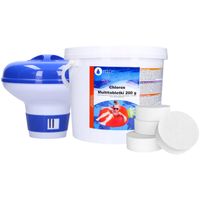 2 x Chlorowe tabletki do basenu 3kg 200g chlor do basenu jacuzzi + dozownik