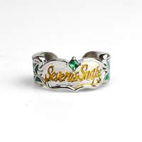 Slytherin Insignia | Rozmiar Regulowany | Metal | Pierścień | Harry Potter