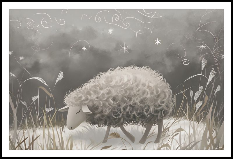 Plakat 91,5x60cm Bujna Owca zdjęcie 3