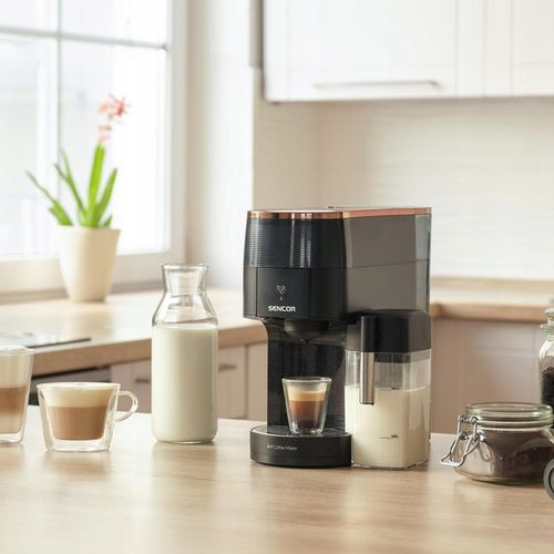 Ekspres do Kawy Kapsułkowy 3W1 Sencor SCC3000BK 1450W Nespresso Dolce Gusto na Arena.pl