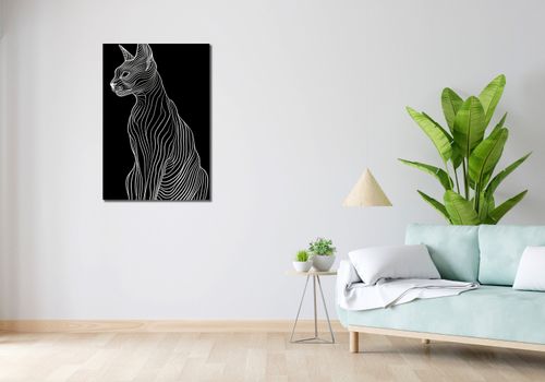 Obraz 60x90cm Minimalny Kontur na Arena.pl