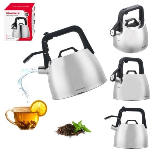 czajnik stalowy z gwizdkiem 2,5l klausberg kb-7914 na Arena.pl