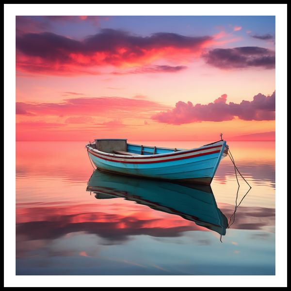 Plakat 100x100cm Spokój przed Połowem zdjęcie 3