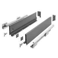 Szuflada AXIS PRO, L-250, Średnia, H-120, Antracyt, 40 kg