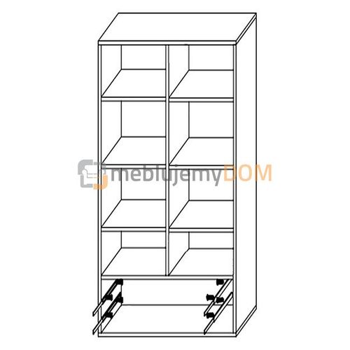 Szafa z regałem PATRICK na Arena.pl