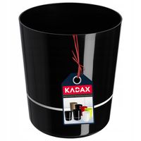 Doniczka Na Kwiaty Dwuczęściowa Czarna 25cm