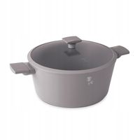 2X GARNEK TYTANOWY Z POKRYWĄ 30cm BERLINGER HAUS BH-8103 TAUPE