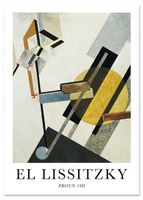 Plakat plakaty El Lissitzky abstrakcja 30x40 cm