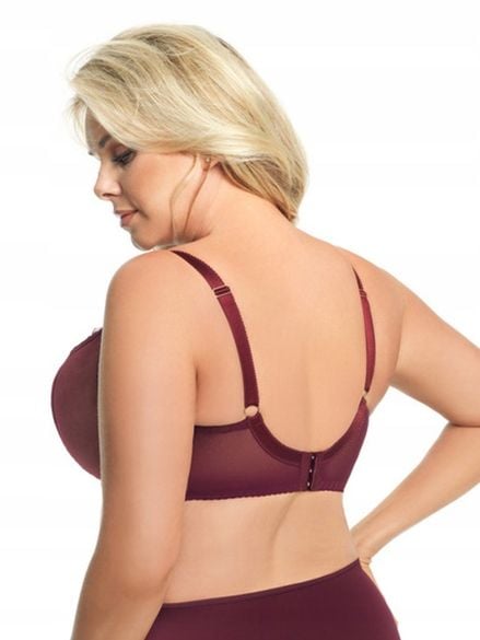 Biustonosz soft GORSENIA K496 PARADISE bordo 70K zdjęcie 5