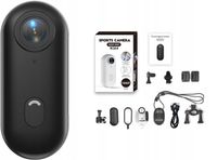 Mini Kamera Sportowa HD 4K Wodoodporna Kąt 140° WiFi Adaptery