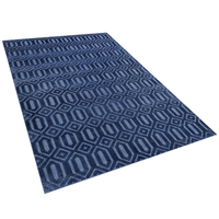 Dywan wiskozowy 140 x 200 cm niebieski ADATEPE