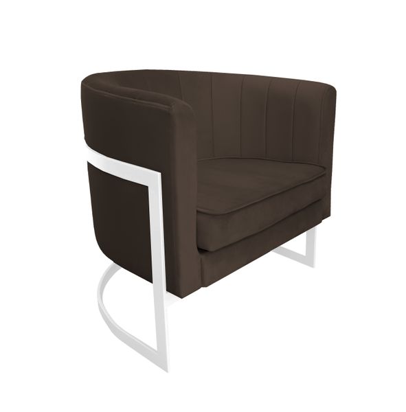 Fotel Glamour podstawa biała MG05 zdjęcie 1