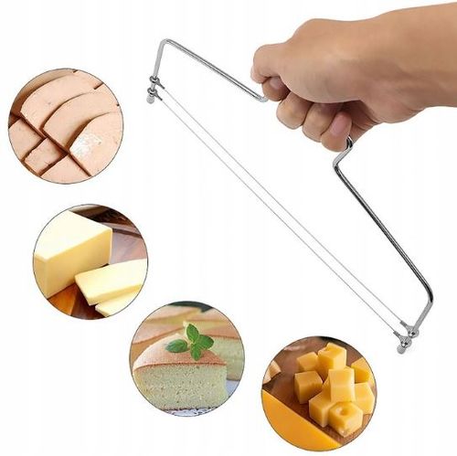 NÓŻ STRUNOWY do Cięcia Krojenia Biszkoptu Ciasta Tortu 33cm 2 Struny tort na Arena.pl